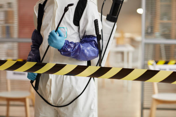 Professional Blood Cleanup technician working in Oakdale, NY